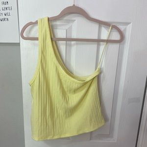 American eagle one shoulder crop top